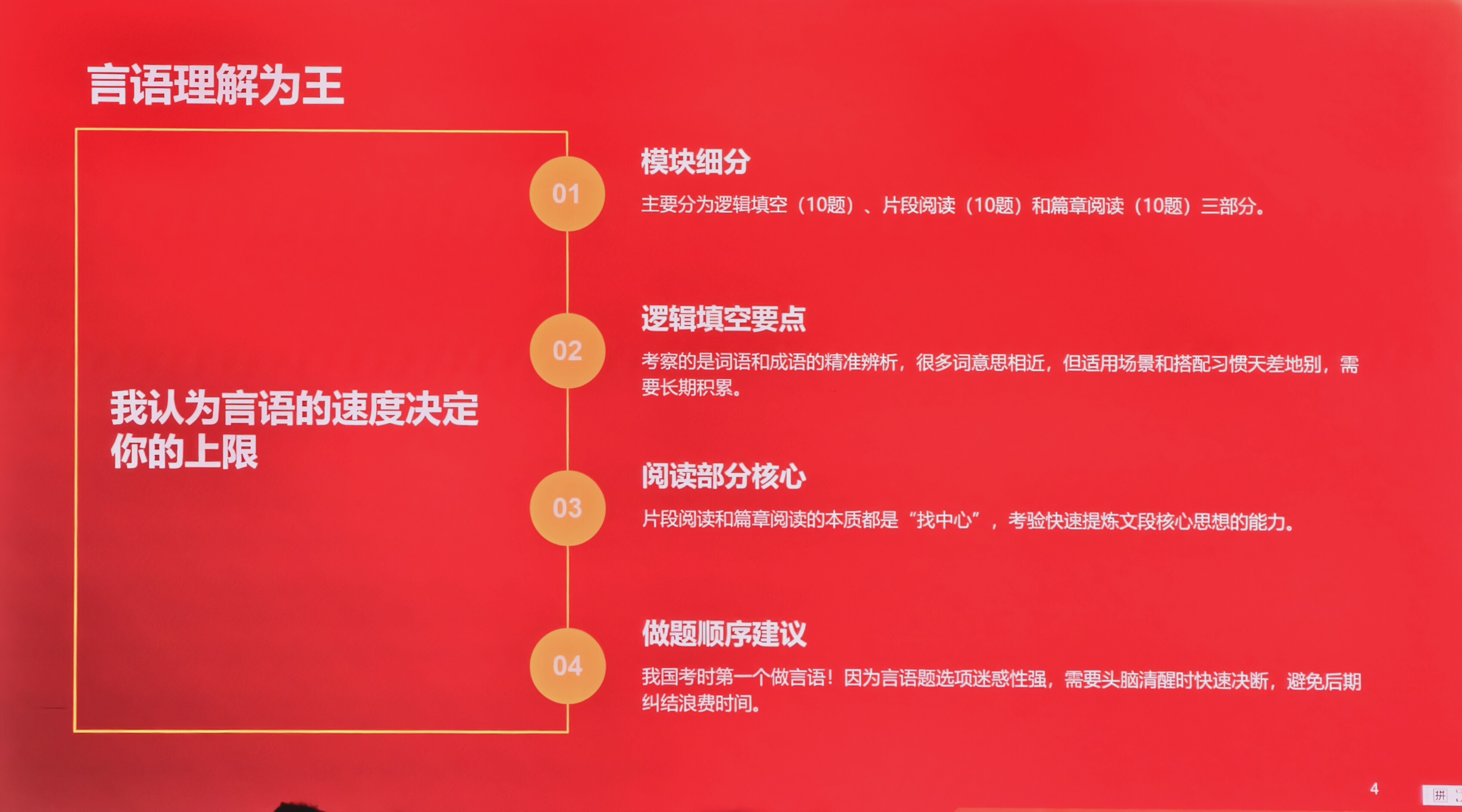 第二十三页：言语理解为王